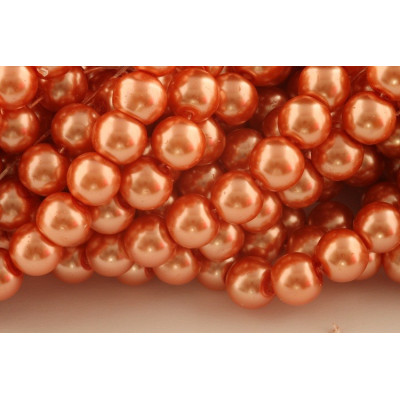 Perles rondes  ciré N. 83F Orange