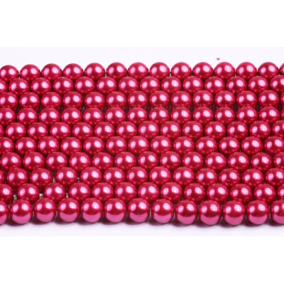 Round bead  waxed N. 5560 Red