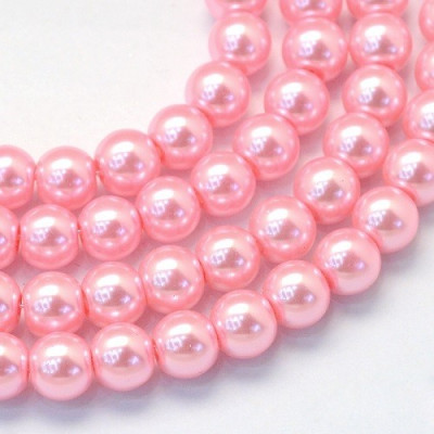 Round bead  waxed N. 6H Pink
