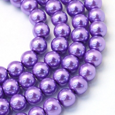 Round bead  waxed N. 13H Violet