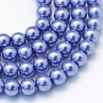 Round bead  waxed N. 15H Blue