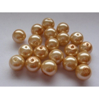Round bead  waxed N. 30H Beige