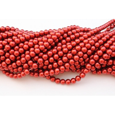 Round bead  waxed N. 45H Red