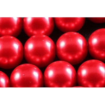 Round bead  waxed N. 50H Red