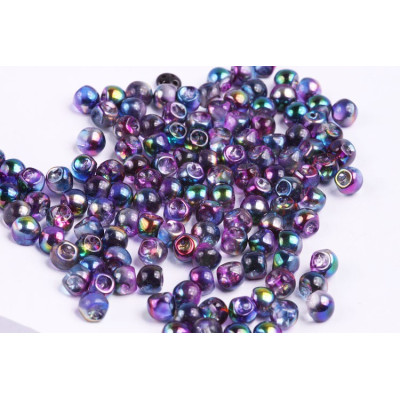 Mushroom Button Beads 6x5mm Magic Blue Pink 00030/95100