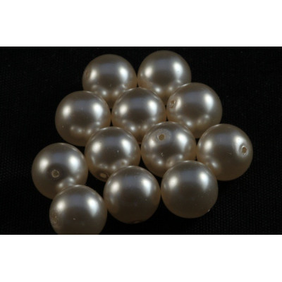 Perles rondes  ciré N. 2674 Blanc