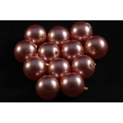 Round bead  waxed N. 2676 Copper