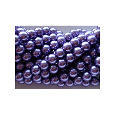 Round bead  waxed N. 27L Violet