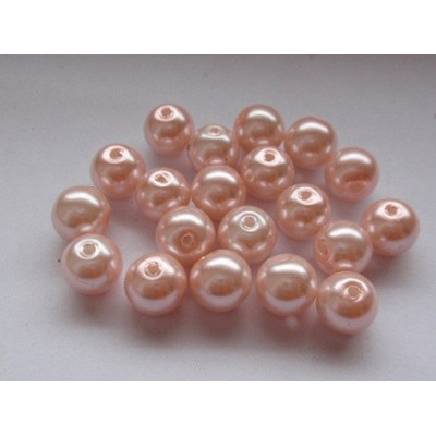 Runde perle  gewachst N. 29L Rosa