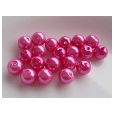 Round bead  waxed N. 36L Pink