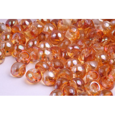 Mushroom Button Beads 9x8mm Crystal Apricot 00030/29121 | Rutkovsky