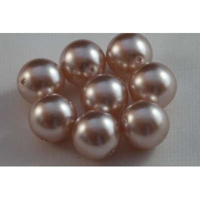 Cuenta redonda  encerada N. 2673 Beige