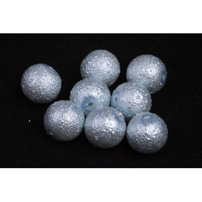 Round bead  waxed N. 4290 Light blue
