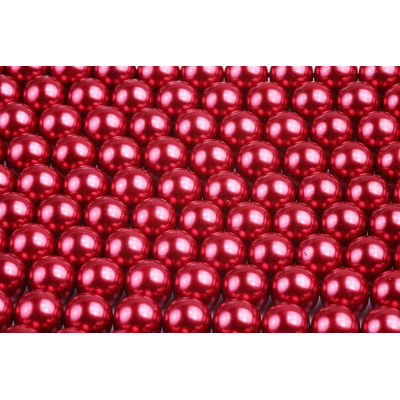 Round bead  waxed N. 5558 Red