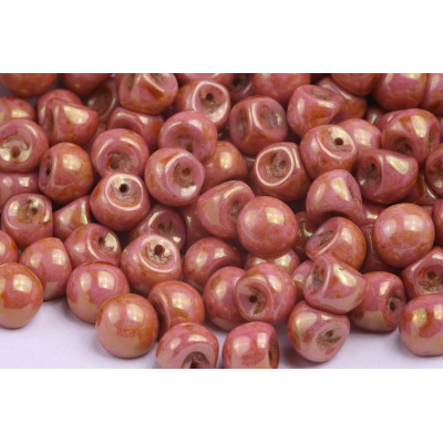 Mushroom Button Beads 9x8mm Travertin Red 02020/65491 | Rutkovsky