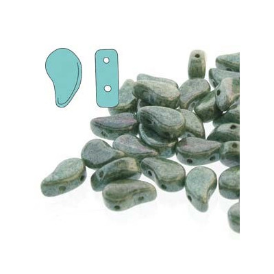 Paisley Duo 8x5 mm N. 25 CHALK GREEN LSTR