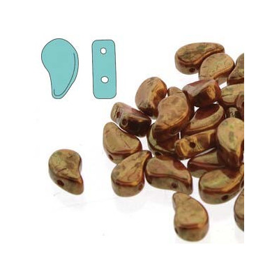 Paisley Duo 8x5 mm N. 38 CHALK RED GLAZE