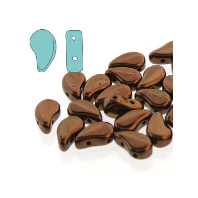 Paisley Duo 8x5 mm N. 42 JET BRONZE