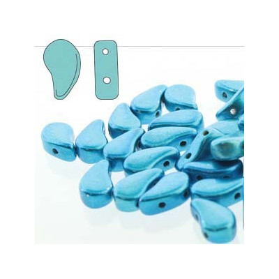 Paisley Duo 8x5 mm N. 46 METALUST TURQUOISE