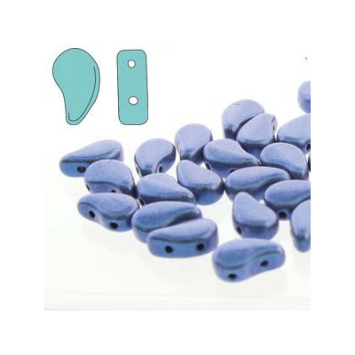 Paisley Duo 8x5 mm N. 50 METALLIC SUEDE BLUE