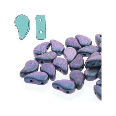 Paisley Duo 8x5 mm N. 56 POLYCHROME BLUEBERRY