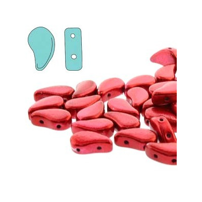 Paisley Duo 8x5 mm N. 61 METALUST RED