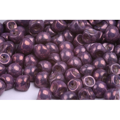 Mushroom Button Beads 9x8mm Metallic Violet 23980/15726 | Rutkovsky