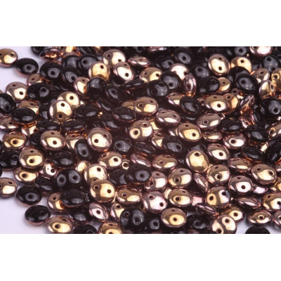 CzechMates Lentil 6mm N. 27 JET CAPRI GOLD