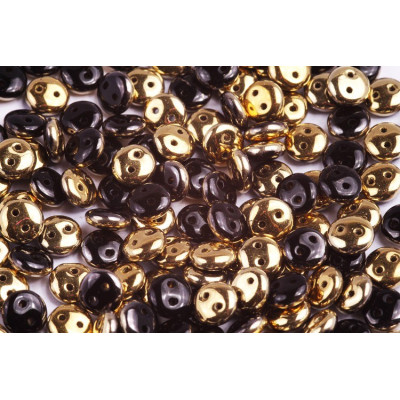 CzechMates Lentil 6mm N. 32 JET AMBER