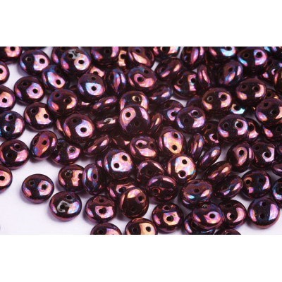 CzechMates Lentil 6mm N. 34 JET IRIS LUSTER