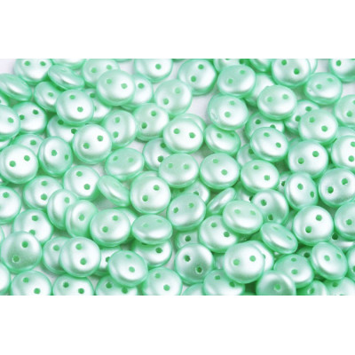 CzechMates Lentil 6mm N. 68 PASTEL LIGHT GREEN/CHRYSOLITE