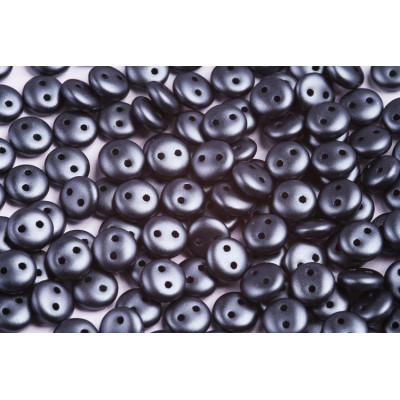 CzechMates Lentil 6mm N. 75 PASTEL DARK GREY/HEMATITE