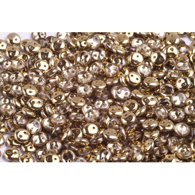 CzechMates Lentil 6mm N. 109 CRYSTAL AMBER