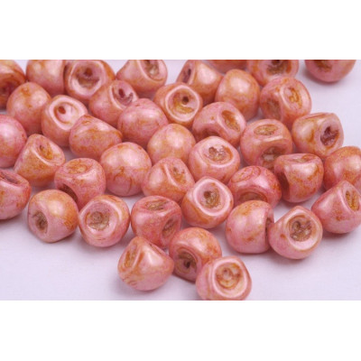 Mushroom Button Beads 9x8mm Pink Travertine 02020/65307 | Rutkovsky