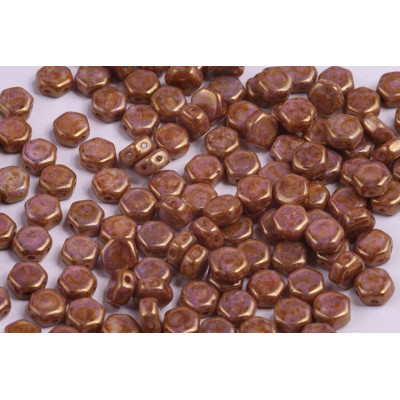 Honeycomb N. 68 WHITE ALABASTER WHITE BRONZE FUSION