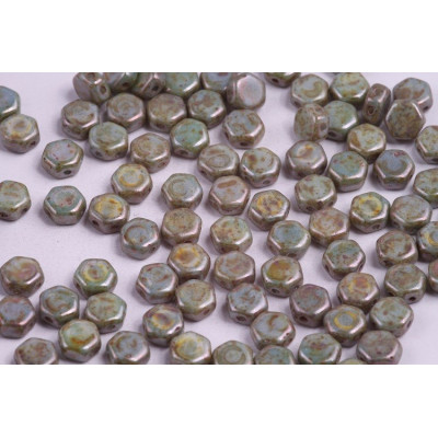 Honeycomb N. 74 ALABASTER BLUE GLAZE