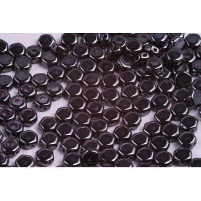 Honeycomb N. 77 Black Opaque, White Luster