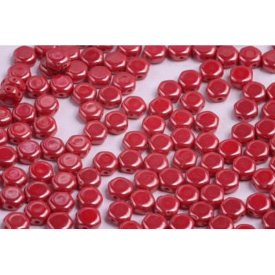 Honeycomb N. 80 Opaque red White Luster