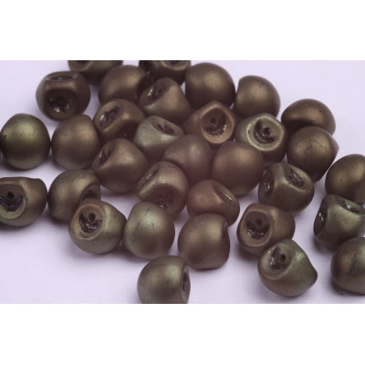 Mushroom Button Beads 9x8mm Matte Bronze 23980 | Rutkovsky