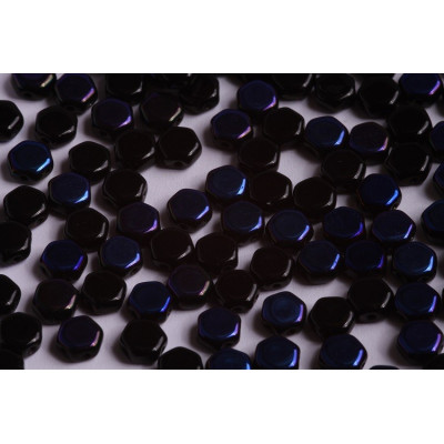 Honeycomb N. 100 Black Opaque, Azuro Half