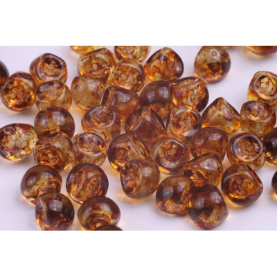 Mushroom Button Beads 9x8mm Crystal Picasso 00030/86800 | Rutkovsky