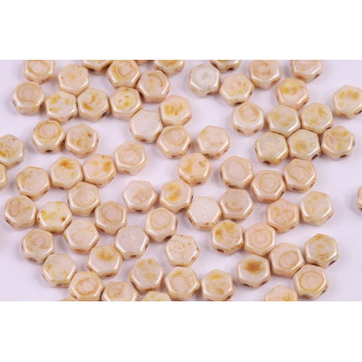 Honeycomb N. 117 White Alabaster, Picasso Honey