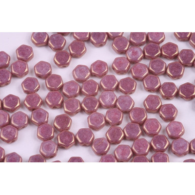 Honeycomb N. 119 WHITE ALABASTER PURPLE LUSTER