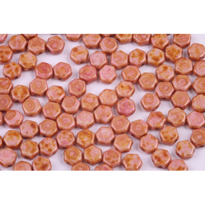 Honeycomb N. 121 WHITE ALABASTER PINK LAZURA