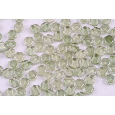 Honeycomb N. 133 Crystal Light Green Etched