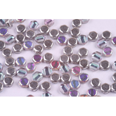 Honeycomb N. 135 CRYSTAL SILVER RAINBOW