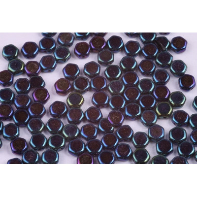 Honeycomb N. 137 BLACK OPAQUE BLUE IRIS