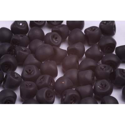 Mushroom Button Beads 9x8mm Jet Matte 23980/84110 | Rutkovsky