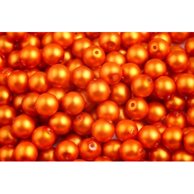 Perles rondes  ciré opaque N. 24B Cuivre