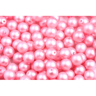 Round waxed beads matte 4 mm N. 26B Pink